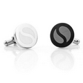 Stainless Steel Round Infinity Cufflinks